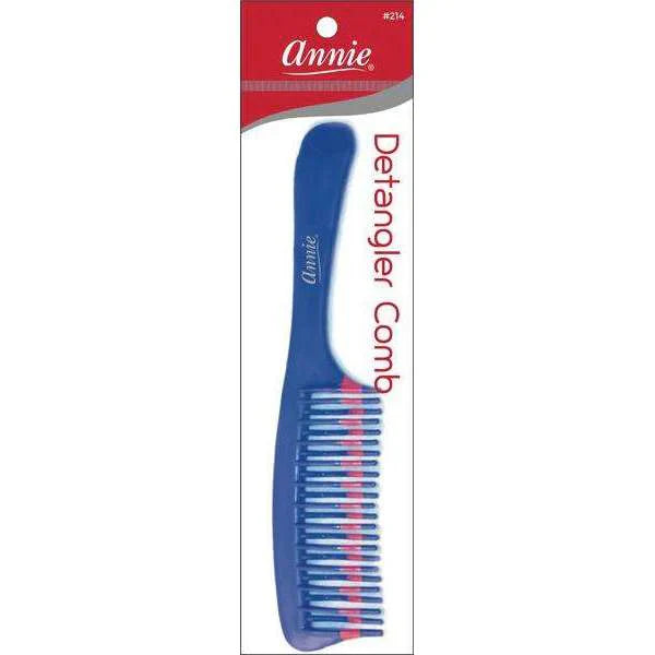 Annie Detangler Comb – Wide Tooth Two-Tone Blue #214 - Elevate Styles