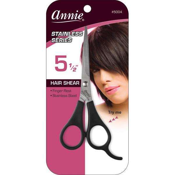 Annie Stainless Series Hair Shears 5.5 Inch Black 5004 - Elevate Styles