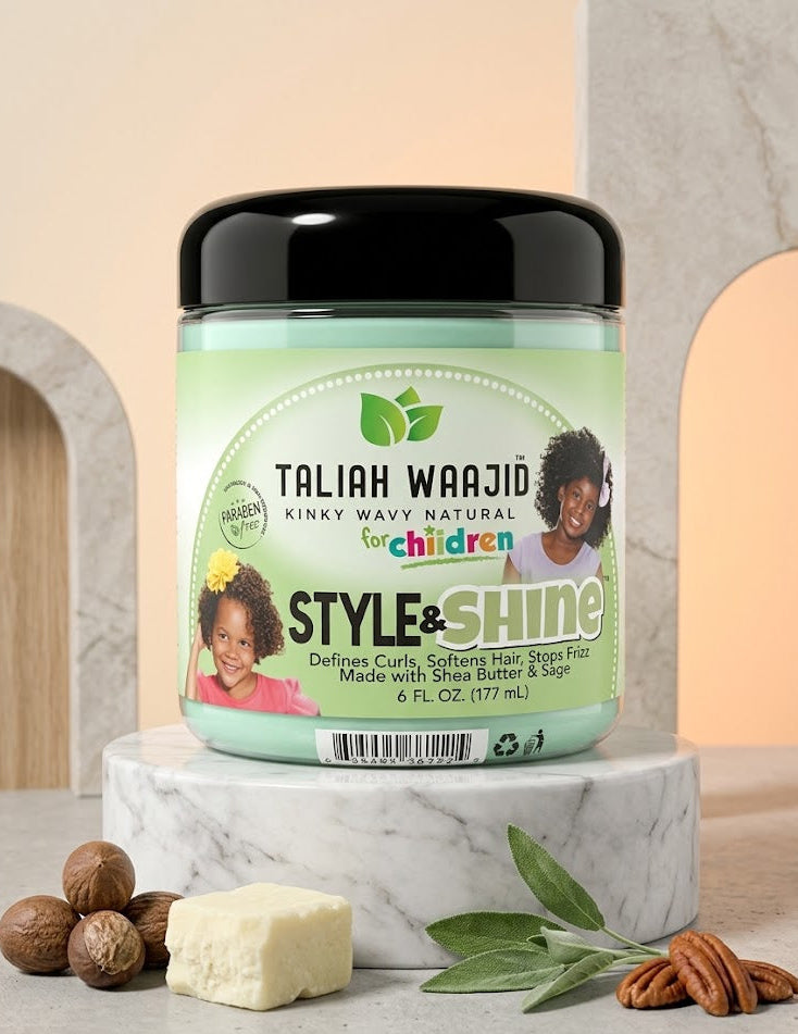 Taliah Waajid Kinky, Wavy, Natural Herbal Style Shine for Children – 6 oz