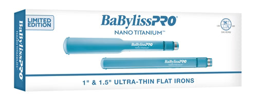BaBylissPRO Nano Titanium Limited Edition Ultra-Thin Flat Iron Duo (1" & 1.5") - Elevate Styles