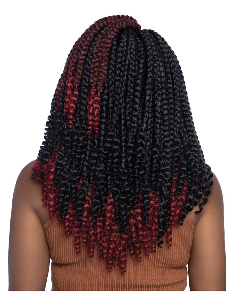 Afri-Naptural Crochet Braid 2x Curly Ends Jumbo Box Braid 12" BOX 207 - Elevate Styles