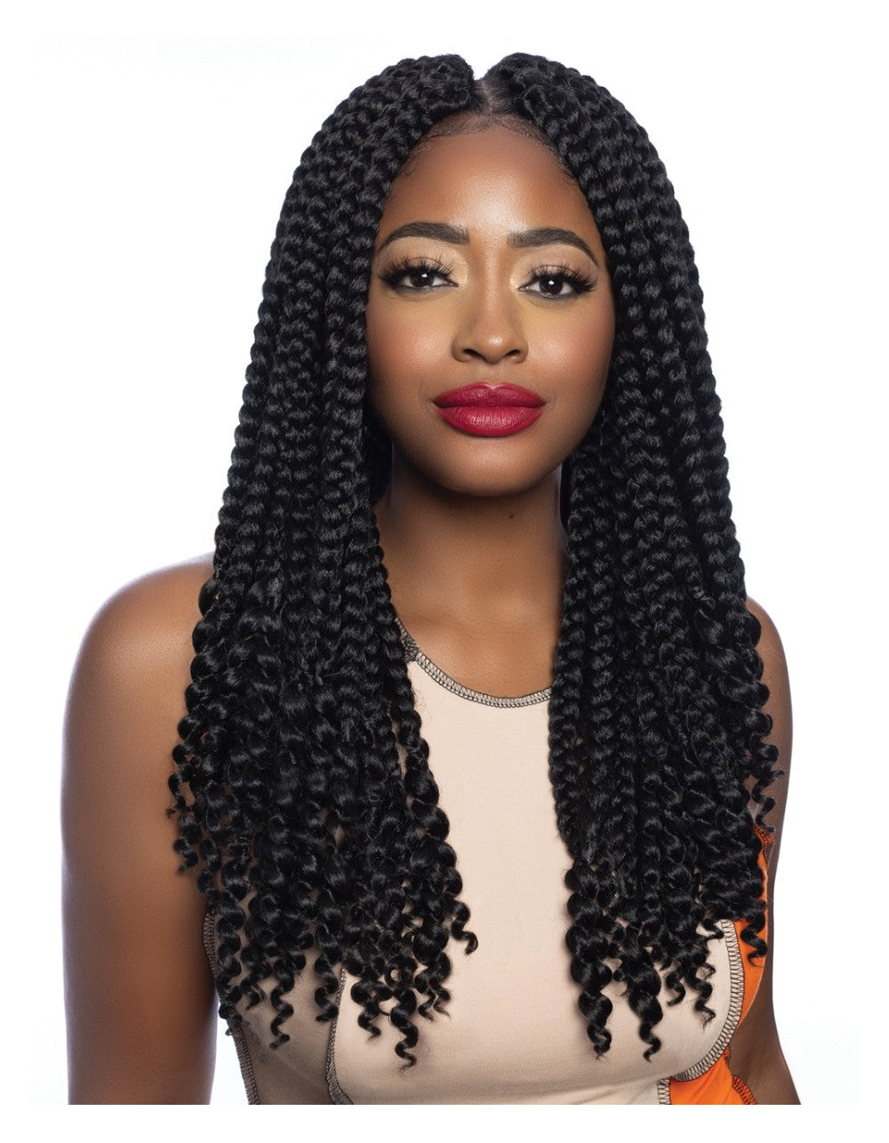 Afri-Naptural Crochet Braid 2x Curly Ends Jumbo Box Braid 18