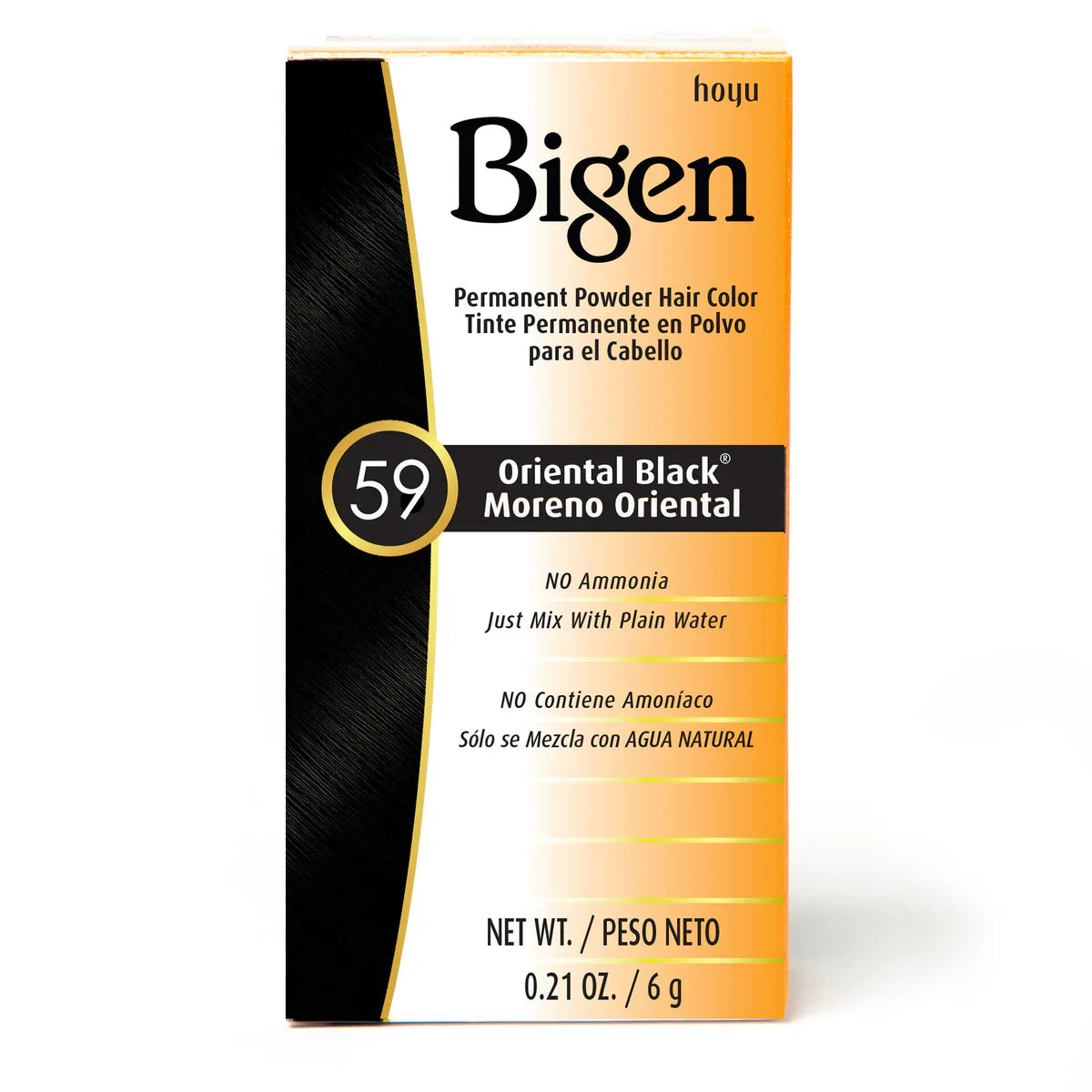 Bigen Permanent Powder Hair Color 59 Oriental Black 0.21 oz. / 6 g