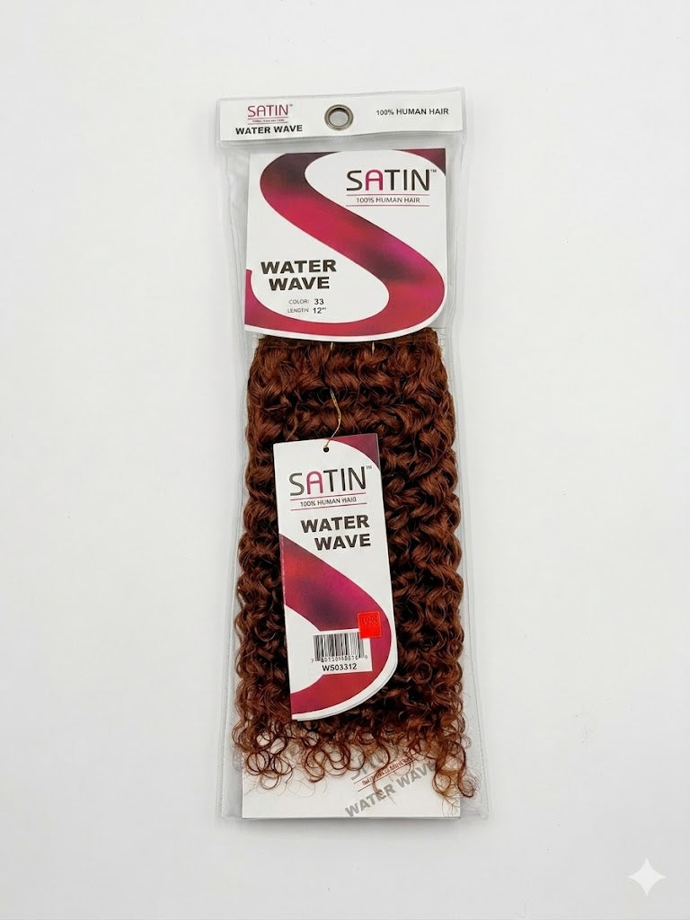SATIN 100% Human Hair Water Wave – (12") - Elevate Styles