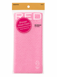 Thumbnail for KISS RED Shower Wash Cloth Easy Cleanse Medium Exfoliating Bath Cloth Pink SP04 - Elevate Styles