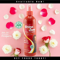 Thumbnail for Shine 'n Jam Magic Fingers for Braiders Braid Spray 12 oz - Elevate Styles