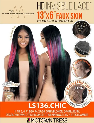 Motown Tress Synthetic 13X6 HD Lace Wig - LS136.CHIC - Elevate Styles
