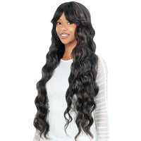 Thumbnail for Cutie Collection CT195 Curtain Bang Long Wavy Full Wig