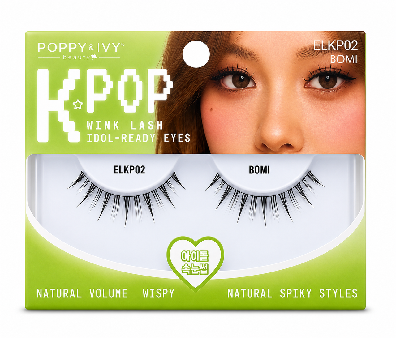 Poppy & Ivy KPOP Wink Lash ELKP02 BOMI - Elevate Styles