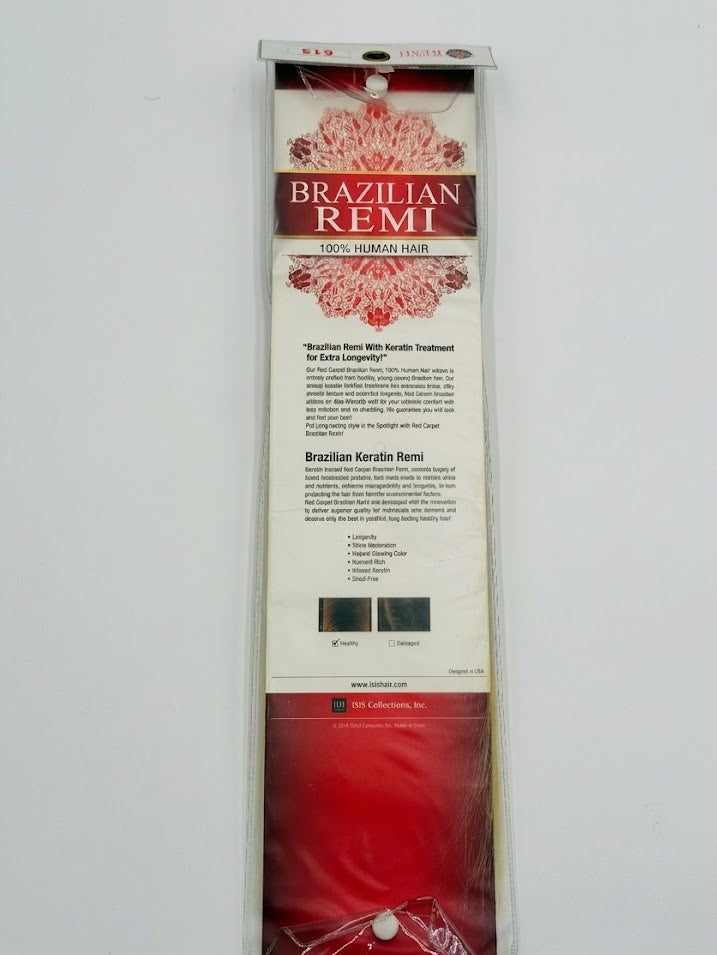 ISIS Red Carpet Collection: Brazilian Remi 100% Human Hair - Yaky 10" (Color 613) - Elevate Styles