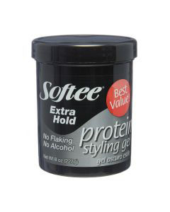 Softee Extra Hold Protein Styling Gel 8 Oz - Elevate Styles