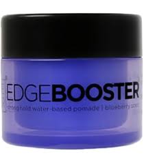 Edge Booster Strong Hold Water-Based Pomade – Blueberry Scent 3.38oz