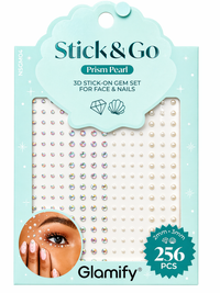 Thumbnail for Glamify Stick And Go 3D Stick On Gem Set Prism Pearl 256 PCS NSGM04 - Elevate Styles