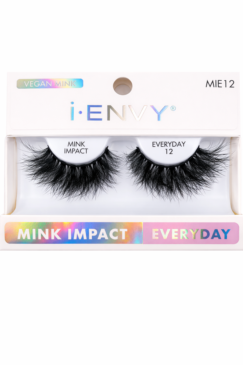 i Envy Mink Impact Everyday 12 Vegan Mink Strip Lashes MIE12 - Elevate Styles