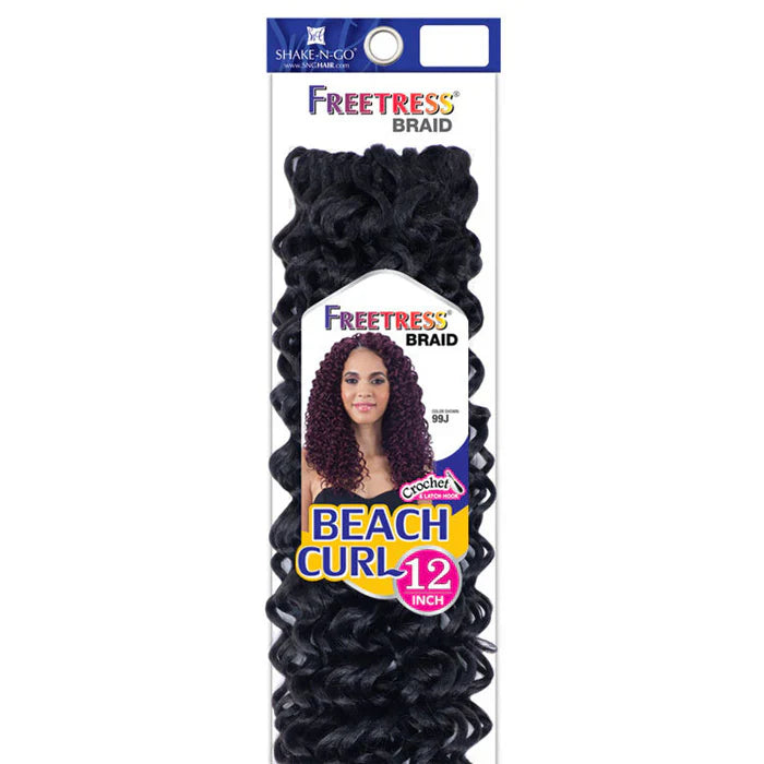 Freetress Braid Beach Curl Synthetic Braid Hair Extensions for Natural Styles
