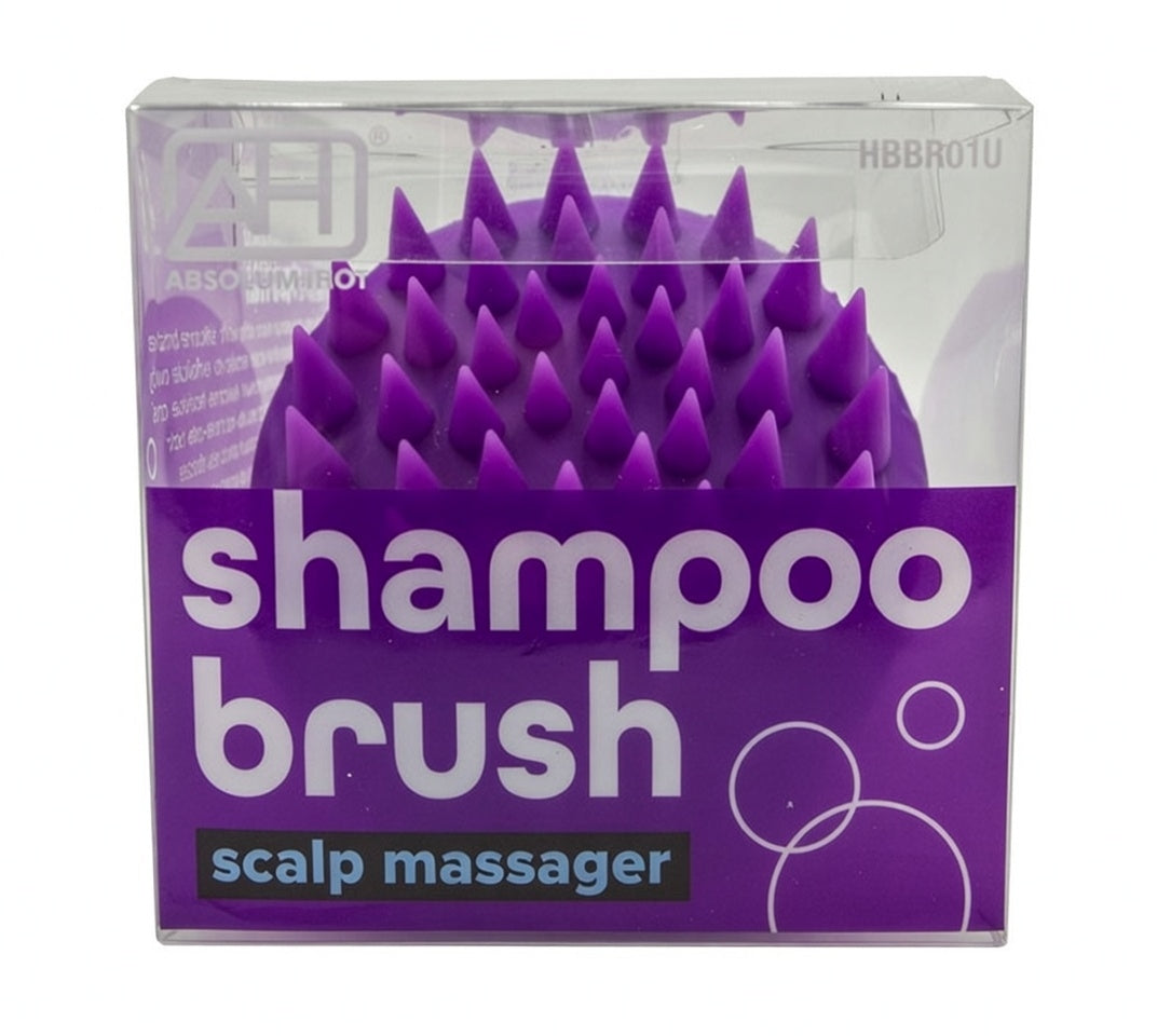 Absolute Hot Shampoo Brush Scalp Massager Purple HBBR01U - Elevate Styles