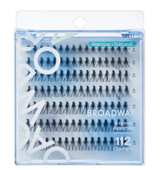 Broadway Wide Narrow Lashes – DIY Customizable Extensions (70–140 pcs) – DIY31 - Elevate Styles