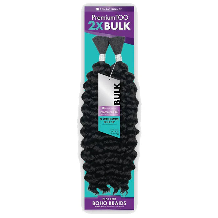 Sensationnel Premium Too Human Hair & Premium Fiber Blend - 2X Water Wave Bulk 18"