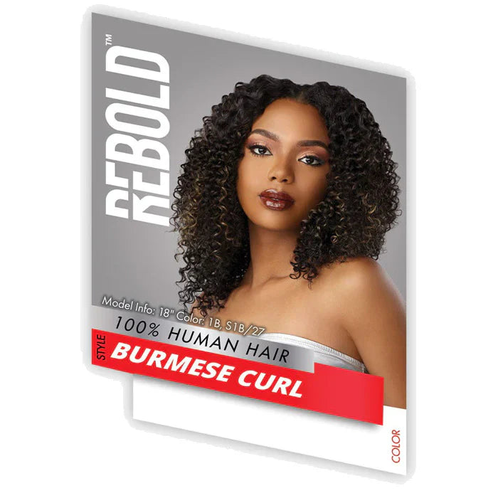 Sensationnel Rebold 100 Percent Human Hair Burmese Curl Weave 14 Inch