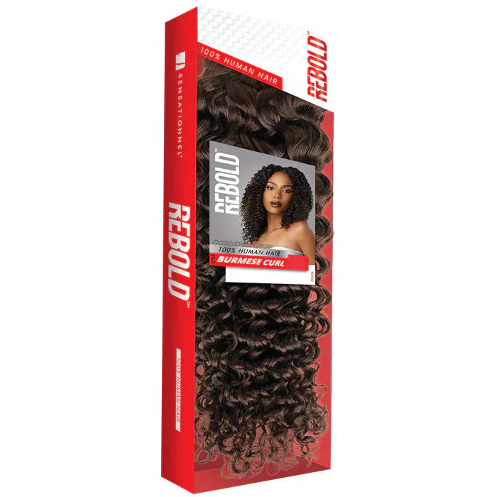 Sensationnel Rebold 100 Percent Human Hair Burmese Curl Weave 14 Inch