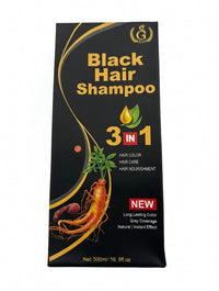 Thumbnail for GG10 Black Hair Shampoo 3 In 1 Gray Coverage 500 ml - Elevate Styles