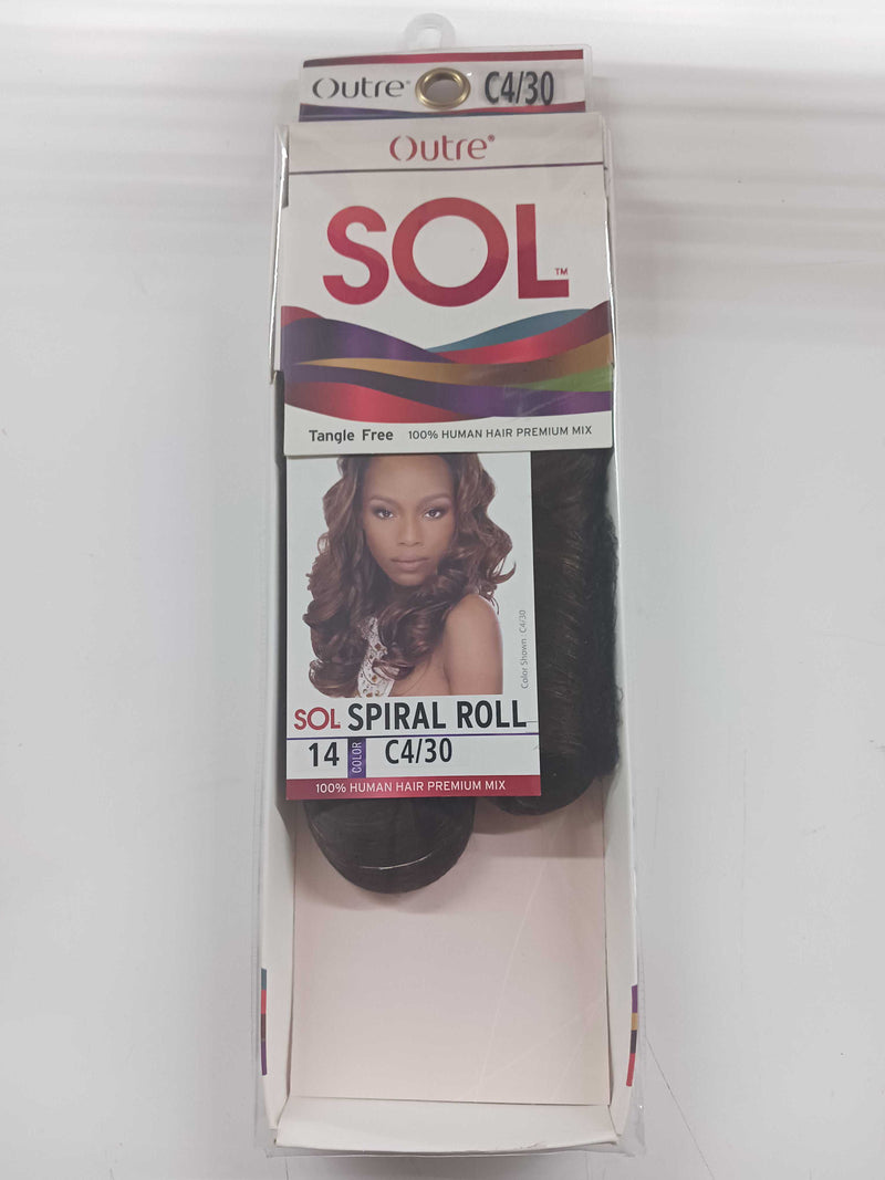 Outre Human Hair Blend Weave - SOL SPIRAL ROLL LAST CALL - Elevate Styles