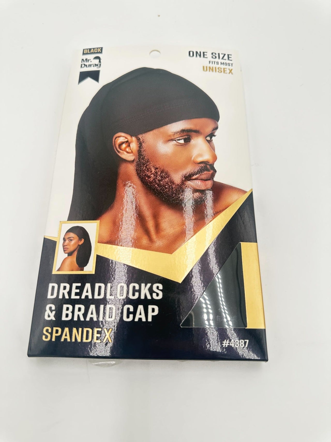 Mr. Durag Dreadlocks and Braid Cap Spandex One Size Black 4387 - Elevate Styles