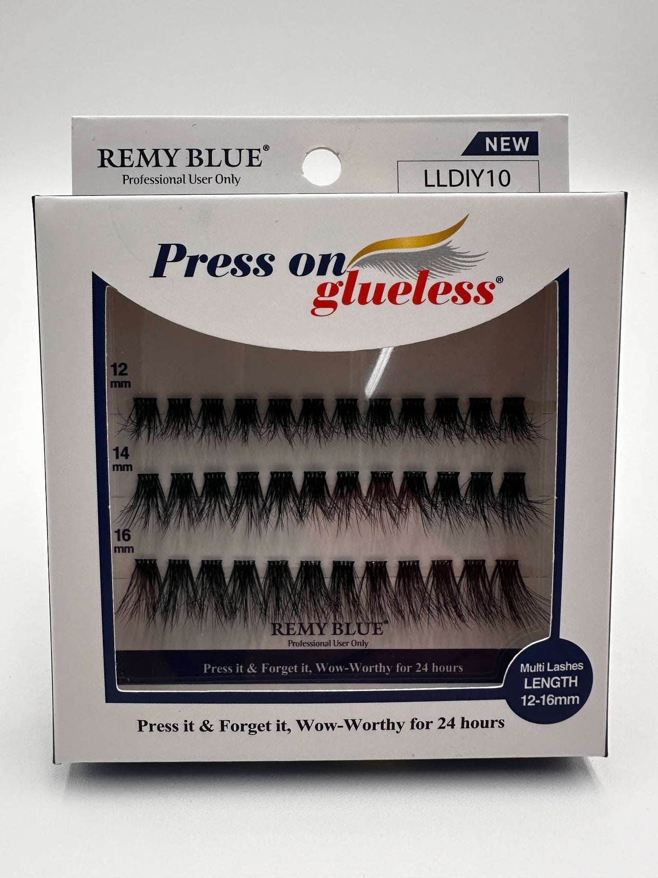 Remy Blue Press On Glueless Lashes LLDIY10 – 12–16 mm - Elevate Styles