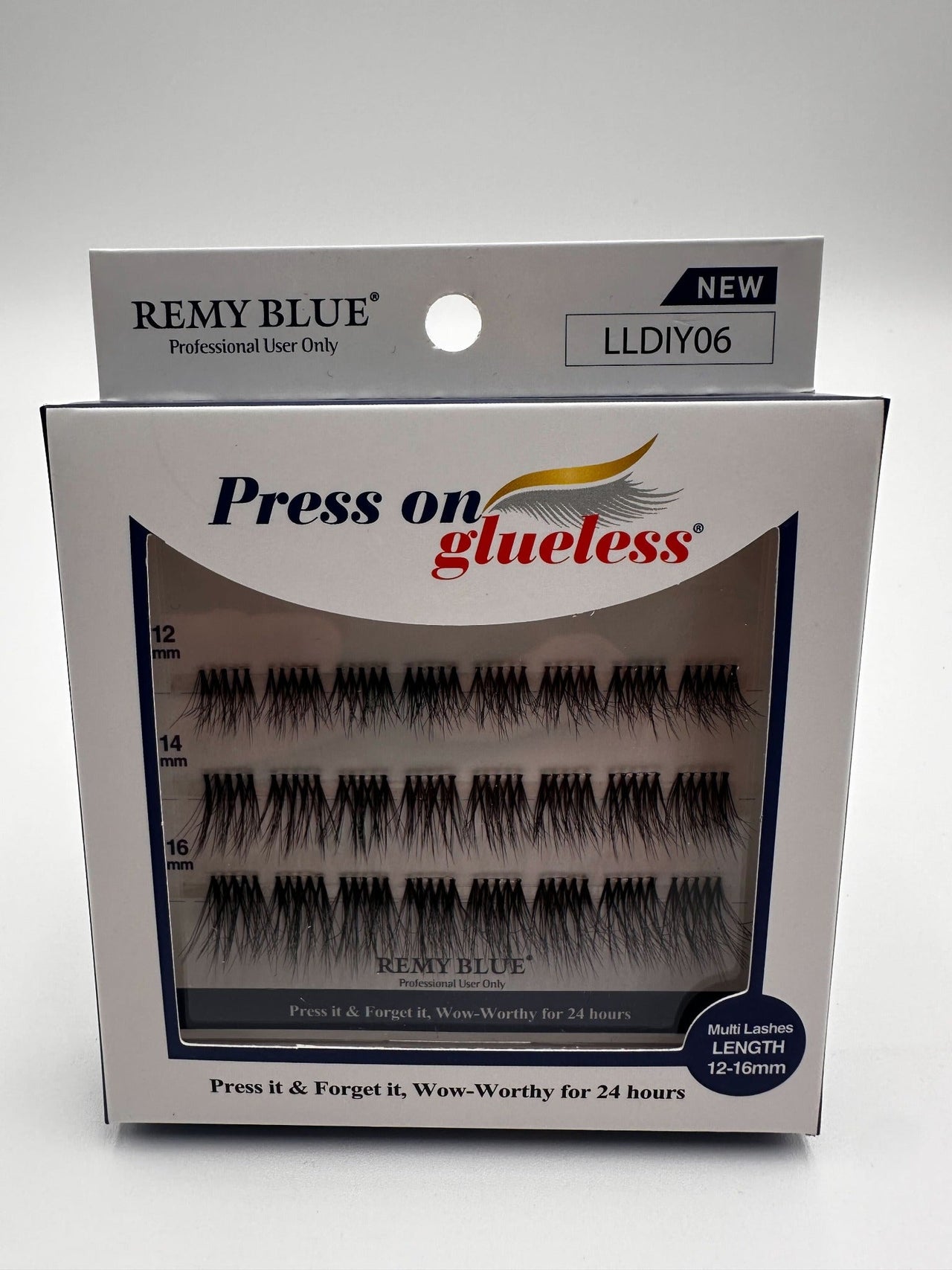 Remy Blue Press On Glueless Lashes LLDIY06 – 12–16 mm - Elevate Styles
