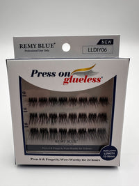 Thumbnail for Remy Blue Press On Glueless Lashes LLDIY06 – 12–16 mm - Elevate Styles