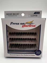 Thumbnail for Remy Blue Press On Glueless Lashes LLDIY08 – 12–16 mm - Elevate Styles