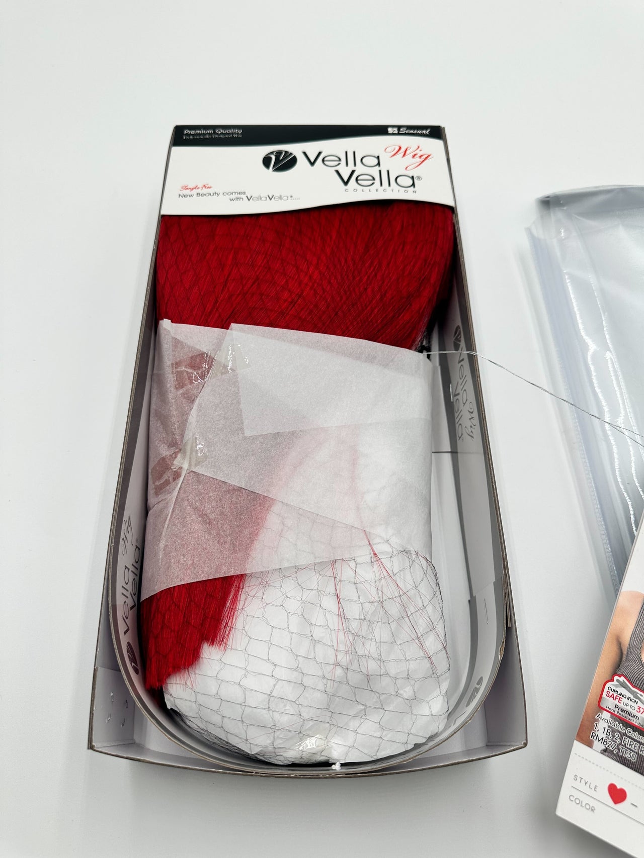 Sensual Collection Vella Vella China Bang Wig Joyce Fire Red - Elevate Styles