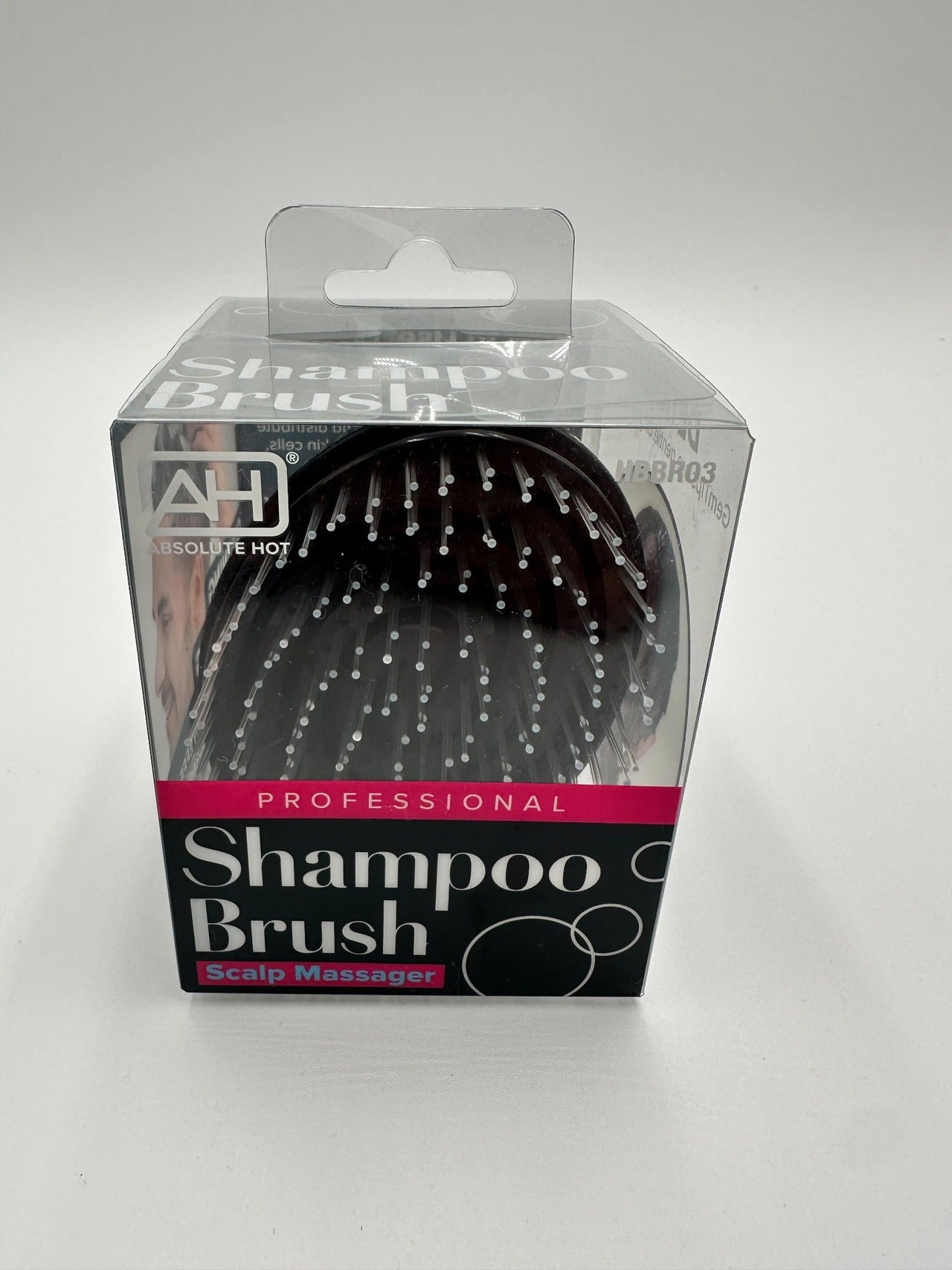 Absolute Hot Professional Shampoo Brush – Scalp Massager Black HBBR03 - Elevate Styles