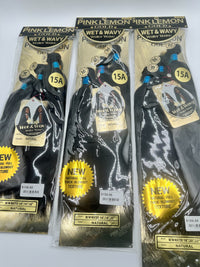 Thumbnail for Pink Lemon Gold 15A Wet and Wavy Water Wave Weaving Hair Natural Thick Blowout Texture Water – Multi Length Pack