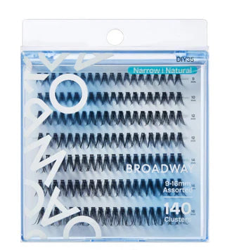 Broadway Wide Narrow Lashes – DIY Customizable Extensions (70–140 pcs) – DIY35 - Elevate Styles