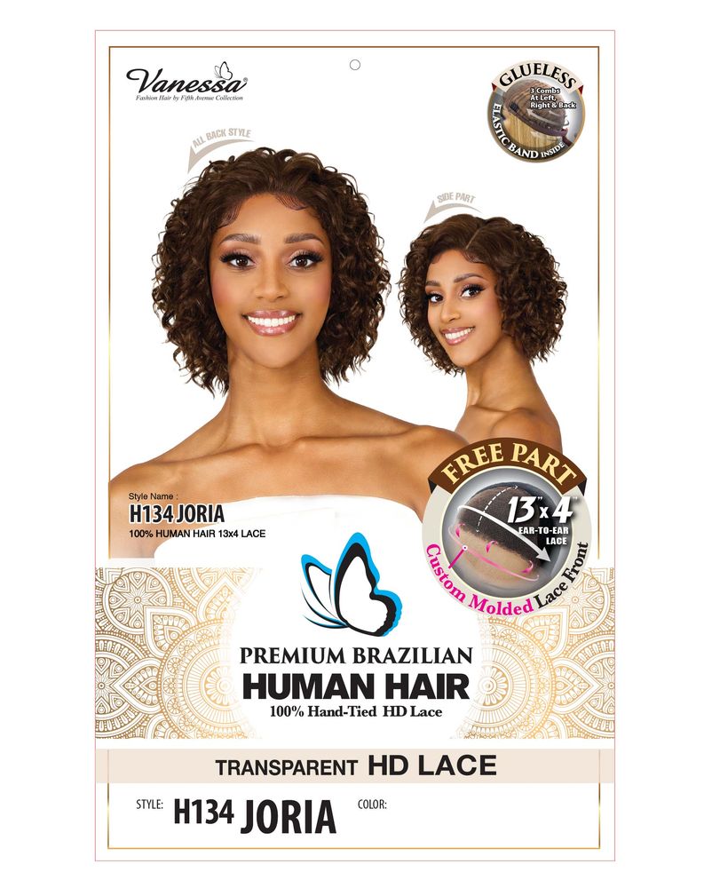 Vanessa Premium Brazilian Human Hair 13x4 HD Lace Front Wig - H134 Joria