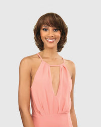 Thumbnail for Vanessa Vixen HH Oriana 100% Human Hair Wig – Short Layered Feathered Bob with Bangs_SP430