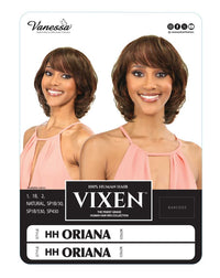 Thumbnail for Vanessa Vixen HH Oriana 100% Human Hair Wig – Short Layered Feathered Bob with Bangs_SP430