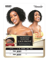 Thumbnail for Vanessa THH Joey 100% Brazilian Human Hair HD Lace Front Wig – Hand-Tied Transparent Ear-to-Ear All-Back Curly Styler