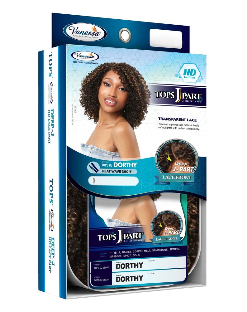 Vanessa Top Lace HD Deep J-Part Lace Front Wig Tops DJ Dorthy