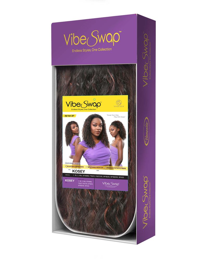 Vanessa Vibe Swap Half Wig Kosey