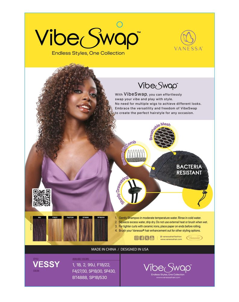 Vanessa Vibe Swap Half Wig Vessy - Elevate Styles