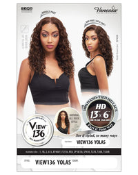 Thumbnail for Vanessa VIEW136 YOLAS 100% Hand-Tied HD 13x6 Lace Front Wig