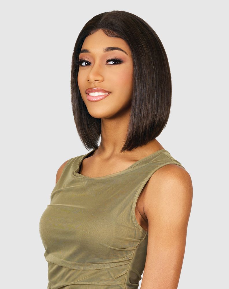 Vanessa H134 Hanna Premium Brazilian 100% Human Hair HD Lace Front Wig – 13" x 4" Free Part Custom Molded Sleek Bob