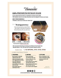 Thumbnail for Vanessa H134 Hanna Premium Brazilian 100% Human Hair HD Lace Front Wig – 13