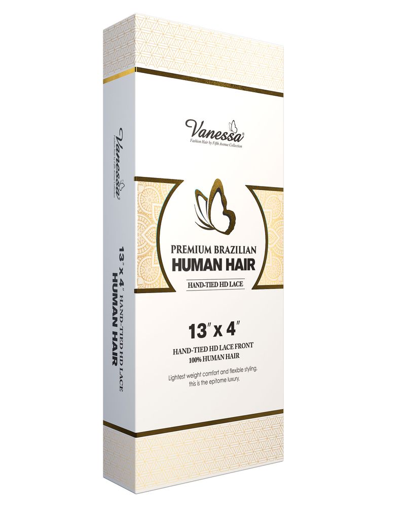 Vanessa H134 Hanna Premium Brazilian 100% Human Hair HD Lace Front Wig – 13" x 4" Free Part Custom Molded Sleek Bob