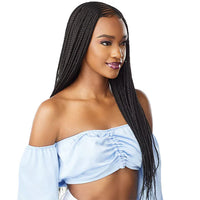 Thumbnail for Sensationnel Cloud 9 Swiss Lace HD Hand Braided Wig Center Part Feed In 28 LDCPFI28