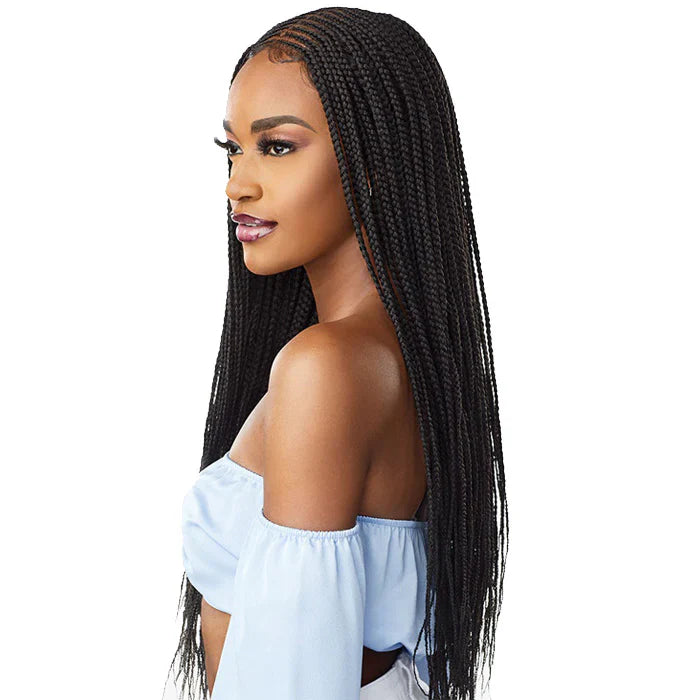 Sensationnel Cloud 9 Swiss Lace HD Hand Braided Wig Center Part Feed In 28 LDCPFI28