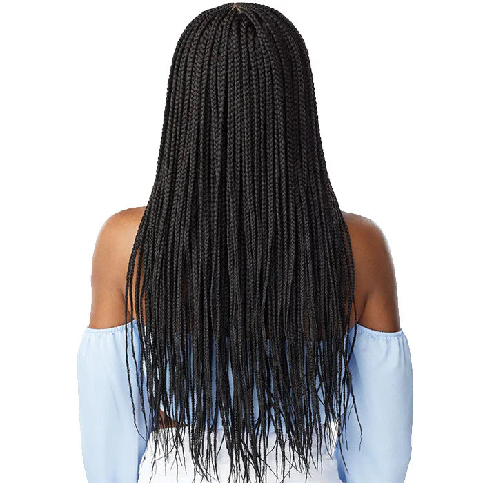 Sensationnel Cloud 9 Swiss Lace HD Hand Braided Wig Center Part Feed In 28 LDCPFI28