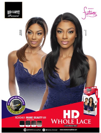 Thumbnail for Mane Concept Red Carpet HD Whole Lace Front Wig Mane Beauty 01 Straight 20 RCHD401 - Elevate Styles